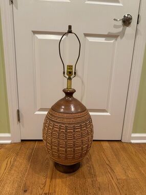 MCM Ceramic Table Lamp by California Potter Bob Kinzie Affiliated Craftsman